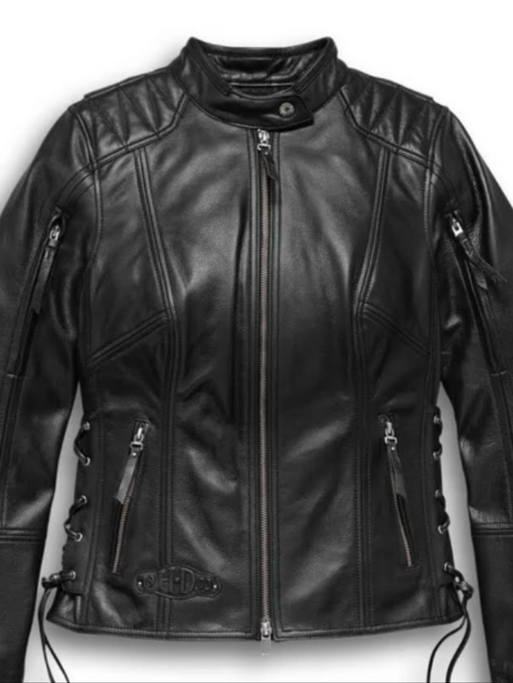 Harley-Davidson Black Women's Leather Moto Jacket